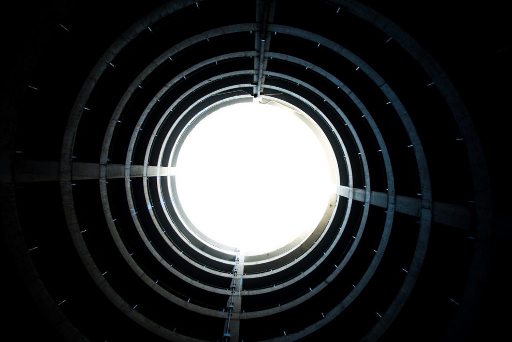 decorative image: circle with layers