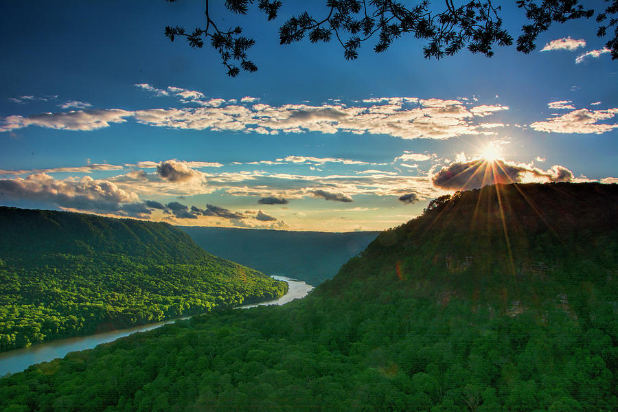 Tennessee River Valley at sunset